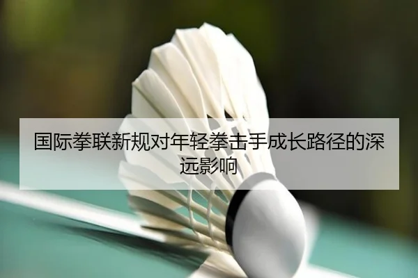 国际拳联新规对年轻拳击手成长路径的深远影响